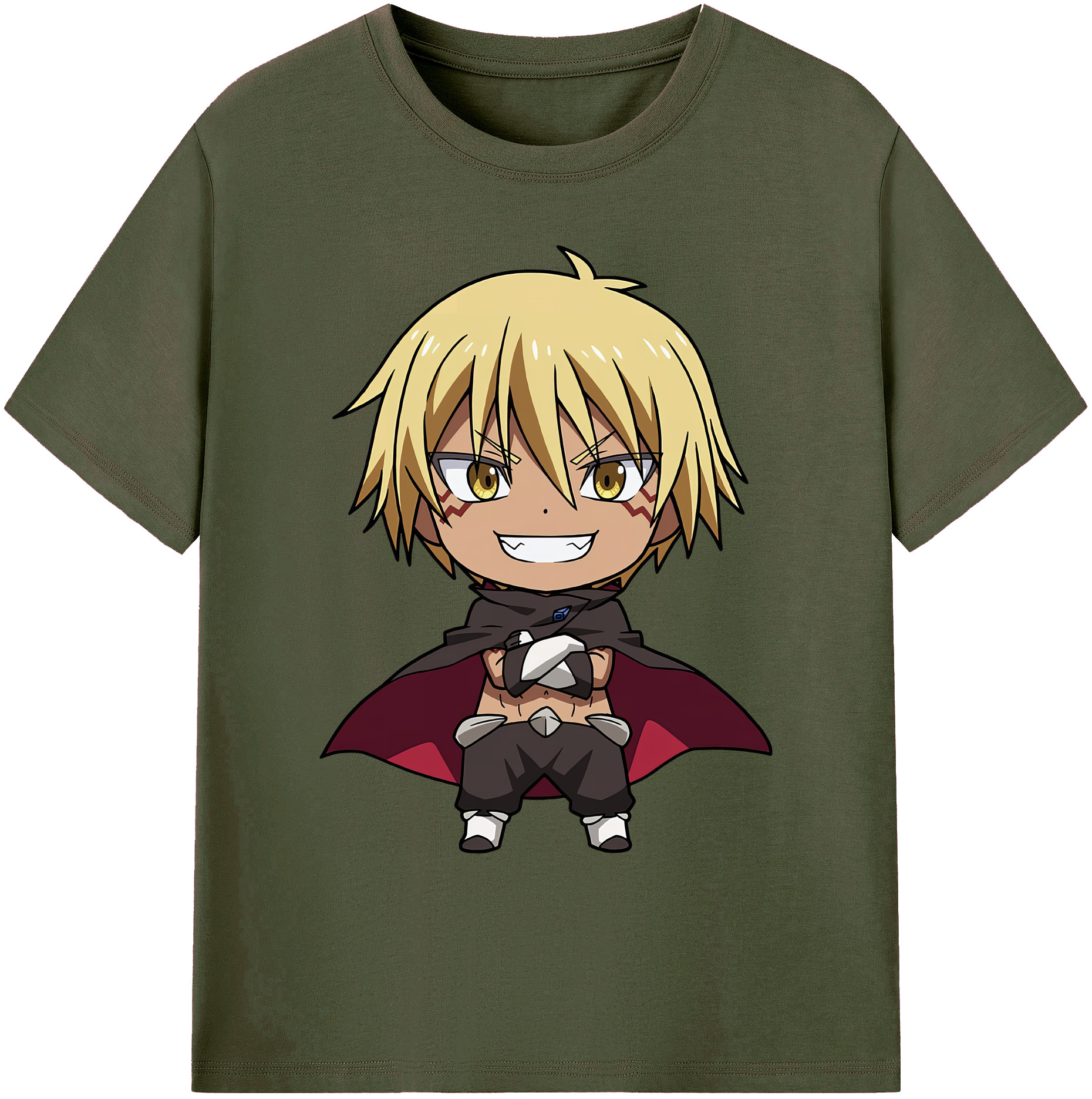 （画像用） 転スラ Regarding Reincarnated to Slime 綿100％ メンズ半袖Tシャツ｜肌触りやわらか＆通気性